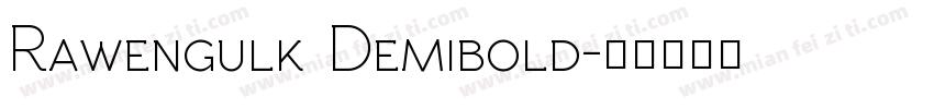 Rawengulk Demibold字体转换